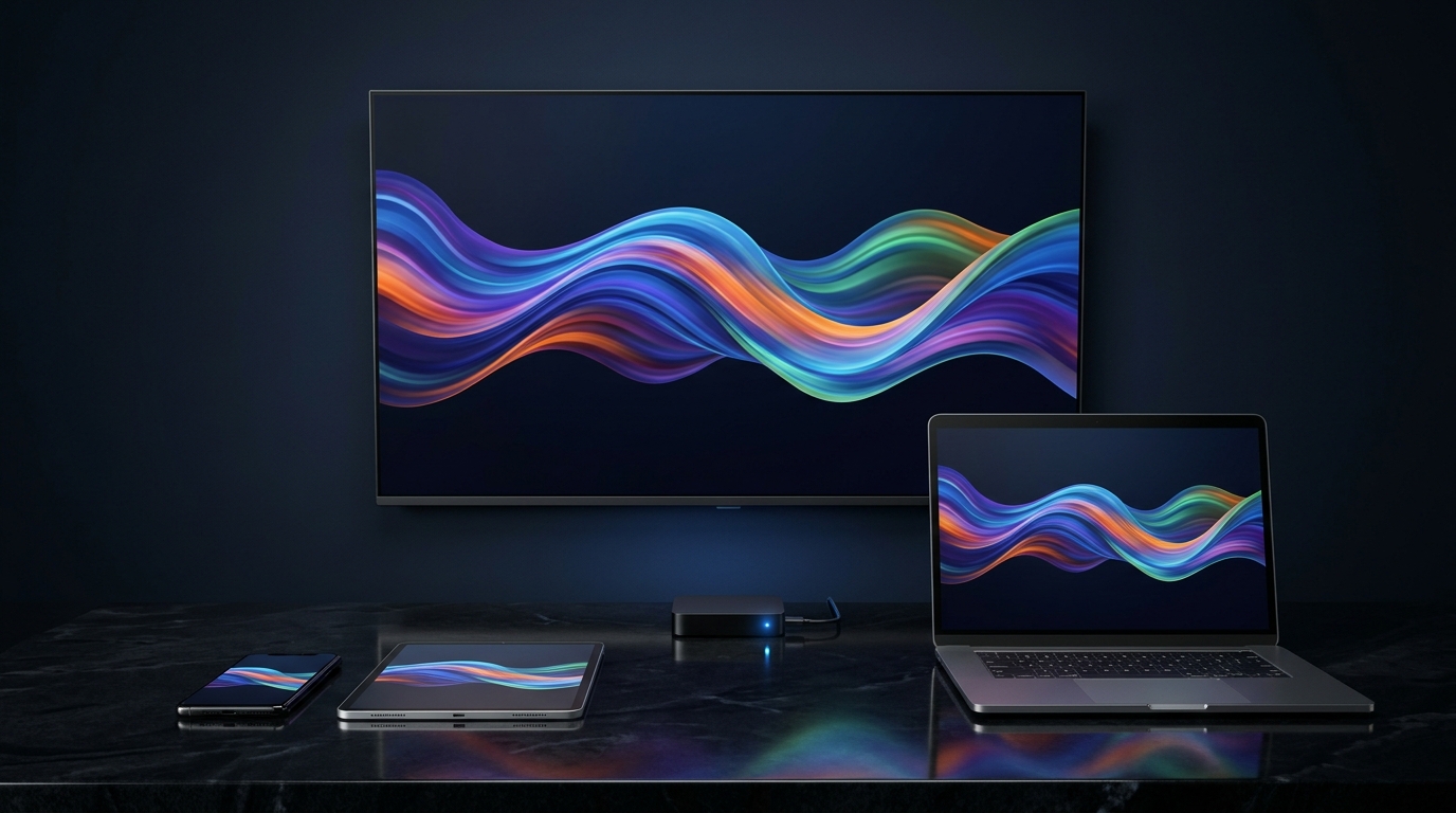 iScreenHD Multi-Device Compatibility across Smart TV, Firestick, Tablet, Laptop, and Smartphone